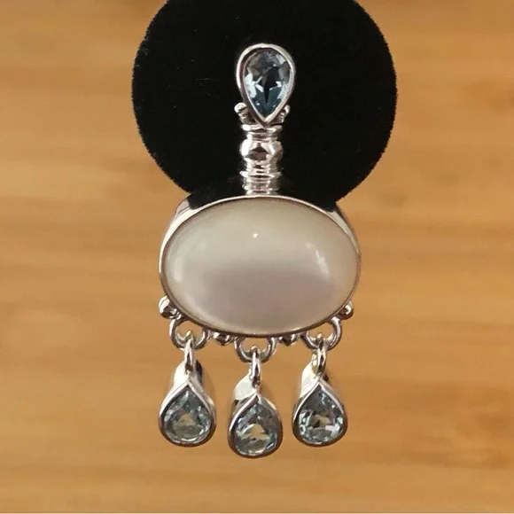 $56 Designer Estate Stud Earrings Sterling Silver Marked EA 925 CHINA - Picture 3 of 5